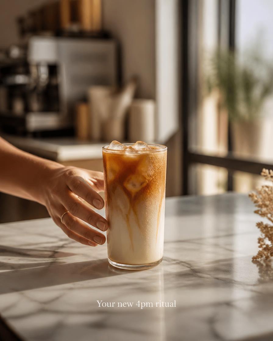Café AI demo creative: Iced Latte Ritual