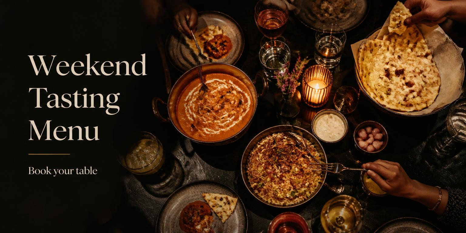 Restaurant AI demo creative: Weekend Tasting Menu