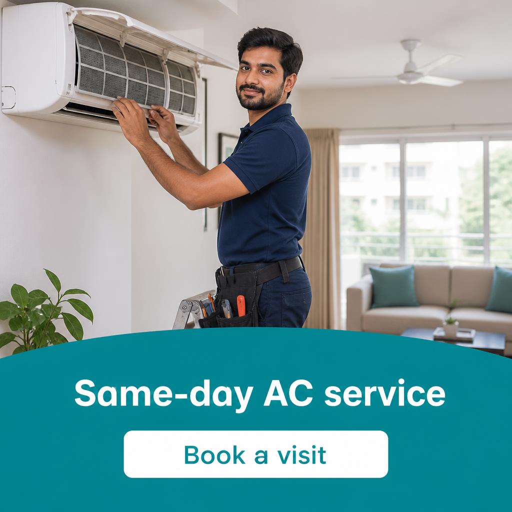 Local service AI demo creative: Same-day AC Service